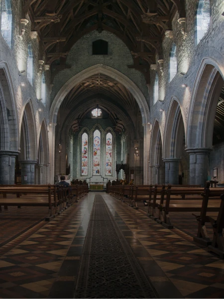 St. Canice's Cathedral Interior Wide Central Aisle