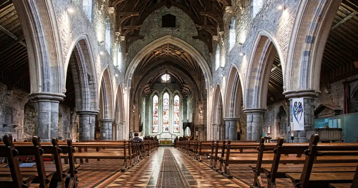 St. Canice Cathedral Interior Wide Central Aisle
