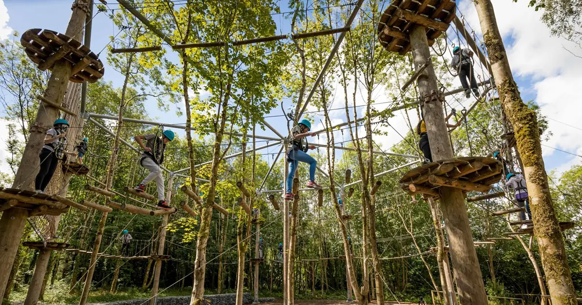 Castlecomer Discovery Park, offering outdoor adventure activities and nature trails