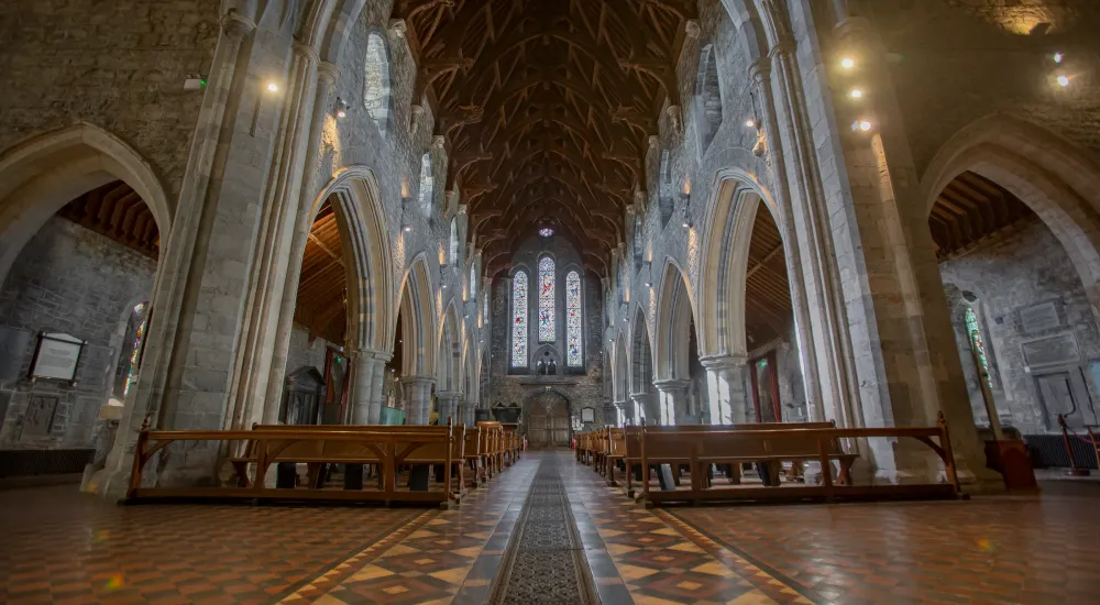 St. Canice's Cathedral Interior Wide Central Aisle