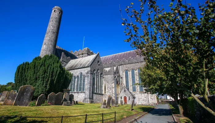 St. Canice's Cathedral, exterior view suitable for events.