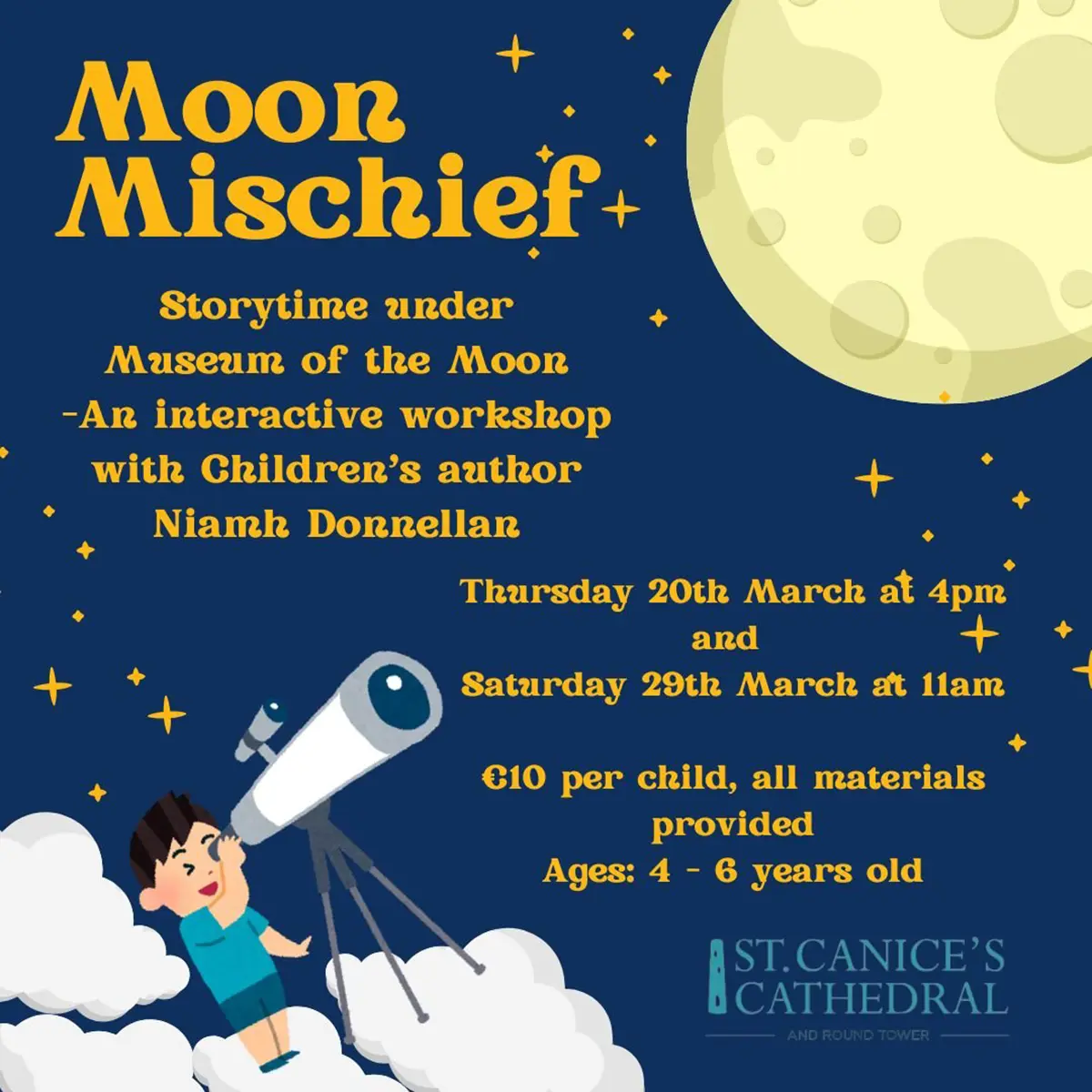 Blue 3D Rocket to The Moon