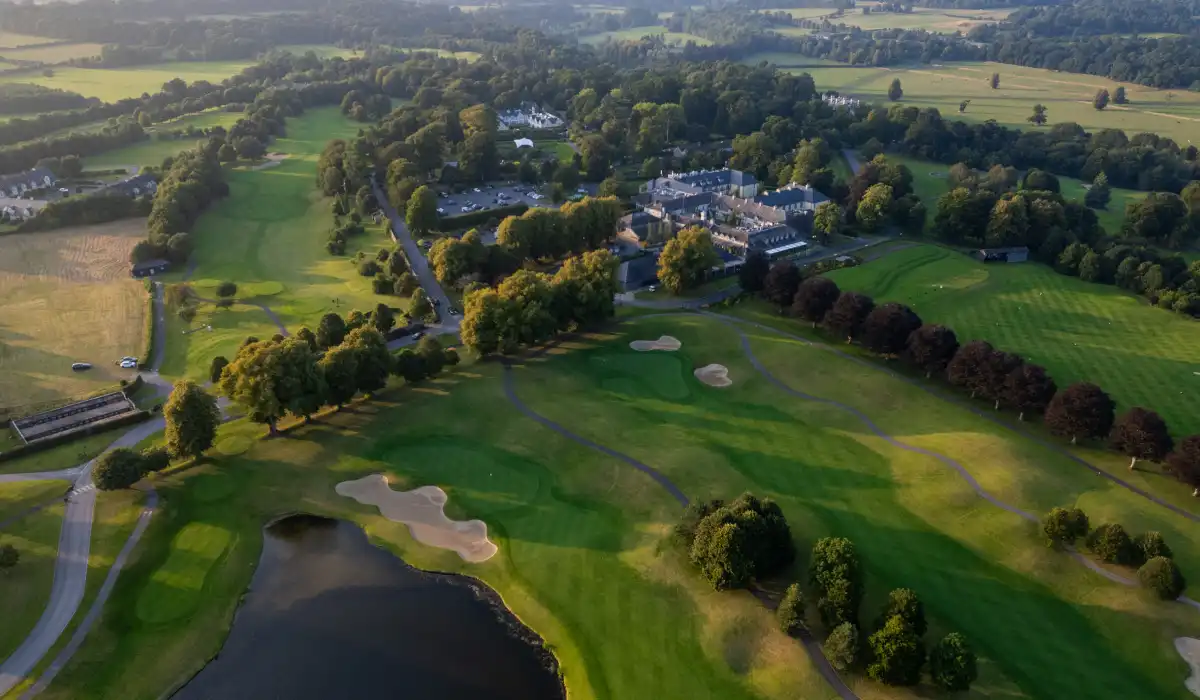 View of Mount Juliet Golf Course, featuring its lush green fairways and scenic landscape.