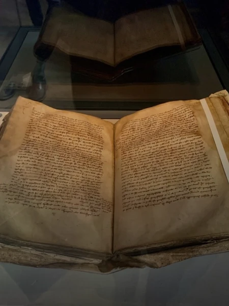 A preview of the 700-year-old, The Red Book of Ossory at St. Canice Cathedral.