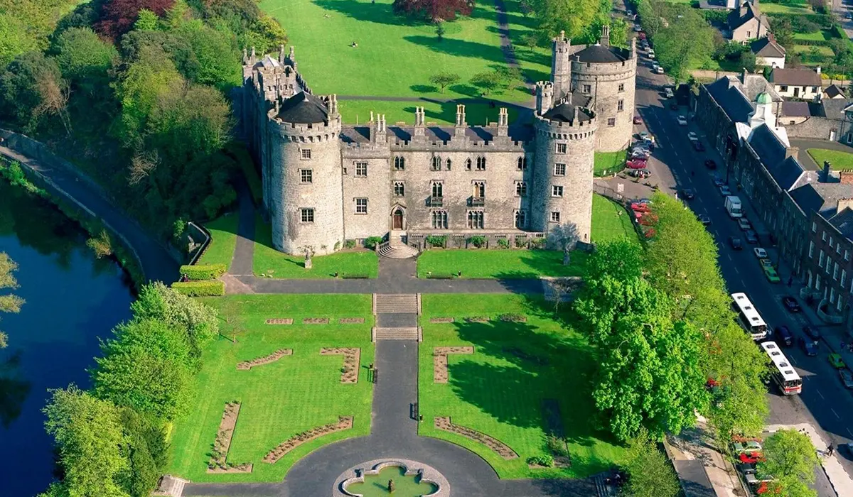 Scenic view of Kilkenny, Ireland, featuring its architecture and landscape